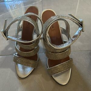 Alaia silver heels